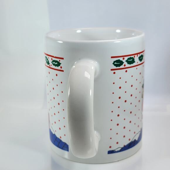 Vintage 1991 Santa Mug Carol Gordon RGA Retro Christmas Holiday Cup - Picture 7 of 10